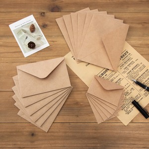 Enveloppes en papier <span class=keywords><strong>kraft</strong></span> de luxe <span class=keywords><strong>DL</strong></span> personnalisées avec estampage en or Emballage d'affaires et de cadeaux personnalisé biodégradable - Product Image 3
