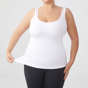 Camisola sin Mangas Moldeadora con Tirantes Anchos y Cuello Cuadrado, Talla Grande, Sin Costuras, Transpirable, de Spandex, Control de Abdomen, Ropa Interior C1062 - Product Image 5
