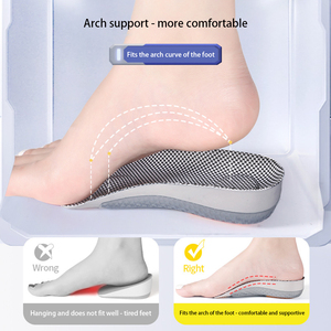 7/10 Foot Length Internal Height Increase Insole TPU Support <strong>Silicone</strong> Anti slip Arch Support Not Tiring Feet Men and Women Pads - Product Image 4