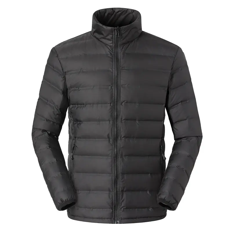 Light section down jacket male short 2024 winter new casual collar men's duck down warm jacket