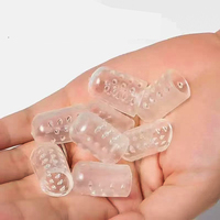 Protector de Dedos de Silicona, Gel Transparente, Perforado, Transpirable, Impermeable, Anti-rozaduras, Alivio del Dolor de Callos y Ampollas