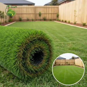 <span class=keywords><strong>Gazon</strong></span> artificiel extérieur vert <span class=keywords><strong>frais</strong></span> en <span class=keywords><strong>rouleau</strong></span>, directement <span class=keywords><strong>de</strong></span> l'usine, pour la maison, l'école et l'aménagement paysager - Product Image 2