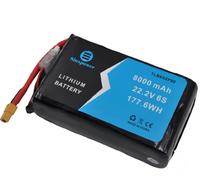 Paquete de Baterías de Estado Sólido Sinxpower 4S 6S2P INR21700 8000mah 20C Conector XT60/XT90-S 800 Ciclos para Dron FPV de 7-10 Pulgadas