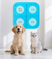 Hete Aanbieding BPA-Vrije Siliconen/Hout/Plastic Waterdichte Likmat Antislip Honden Likmat Zuignap voor Honden voor Voederbakken