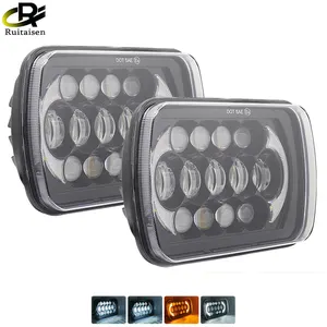 Ruitaisen 7 Inch 45W Square Led Light Spot LED Driving Lamp For Jeep Wrangler High Low Beam Rectangle Headlamp Car Accessories