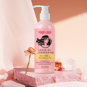 Après-shampoing personnalisé Curl Love Moisture Milk avec <span class=keywords><strong>lait</strong></span> <span class=keywords><strong>de</strong></span> <span class=keywords><strong>riz</strong></span> et huile <span class=keywords><strong>de</strong></span> macadamia pour adoucir, lisser et démêler les cheveux bouclés - Product Image 1