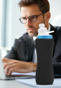 Fundas de neopreno reutilizables con diseño de fábrica para vasos de café helado, aislantes, con asa y soporte para tapa de vaso - Product Image 5