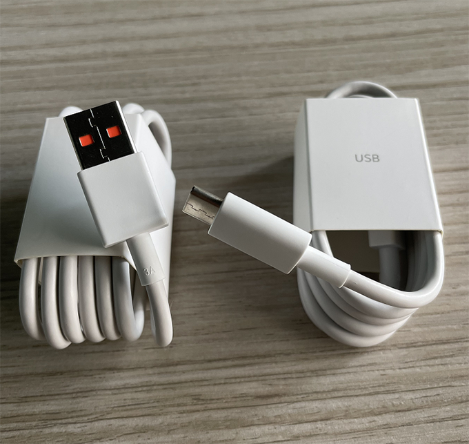 Blanco: 3A tipo C cable-sin caja
