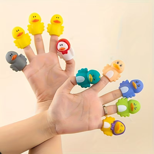 Mini jouets en peluche marionnette à doigt, jouets à doigt, animaux de <span class=keywords><strong>dessin</strong></span> <span class=keywords><strong>animé</strong></span>, cadeaux en PVC, envoyer des amis aux enfants, <span class=keywords><strong>marionnettes</strong></span> à doigt - Product Image 5