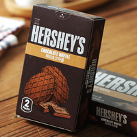 Galletas con sabor a chocolate Hershey's de Corea del Sur, galletas, bocadillos, 146G, sabor dulce, textura crujiente, galletas en caja empaquetada