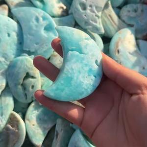 Vente en gros : Meilleures ventes de cristaux polis de haute qualité de la marque Crystalhola, en héminorphite, en forme carrée/lune, artisanat écologique, pour la guérison - Product Image 5