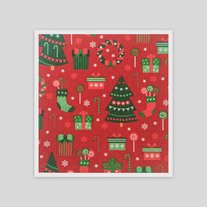 Série de Noël, tissu suédois épaissi, coussin d'isolation de bureau, peut être imprimé et ne se détache pas facilement, lavage de la vaisselle en cuisine - Product Image 2