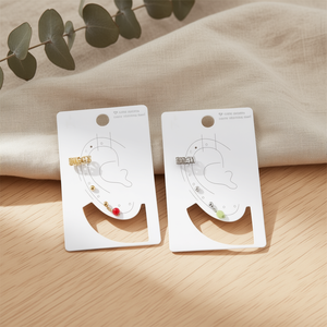 Pendientes de Clip con Letra Mamá, Zirconia Cúbica de 6mm, Acero Inoxidable, Chapado en Oro, Juego de Joyería de Moda Unisex, Regalo, Estilo Moderno - Product Image 3