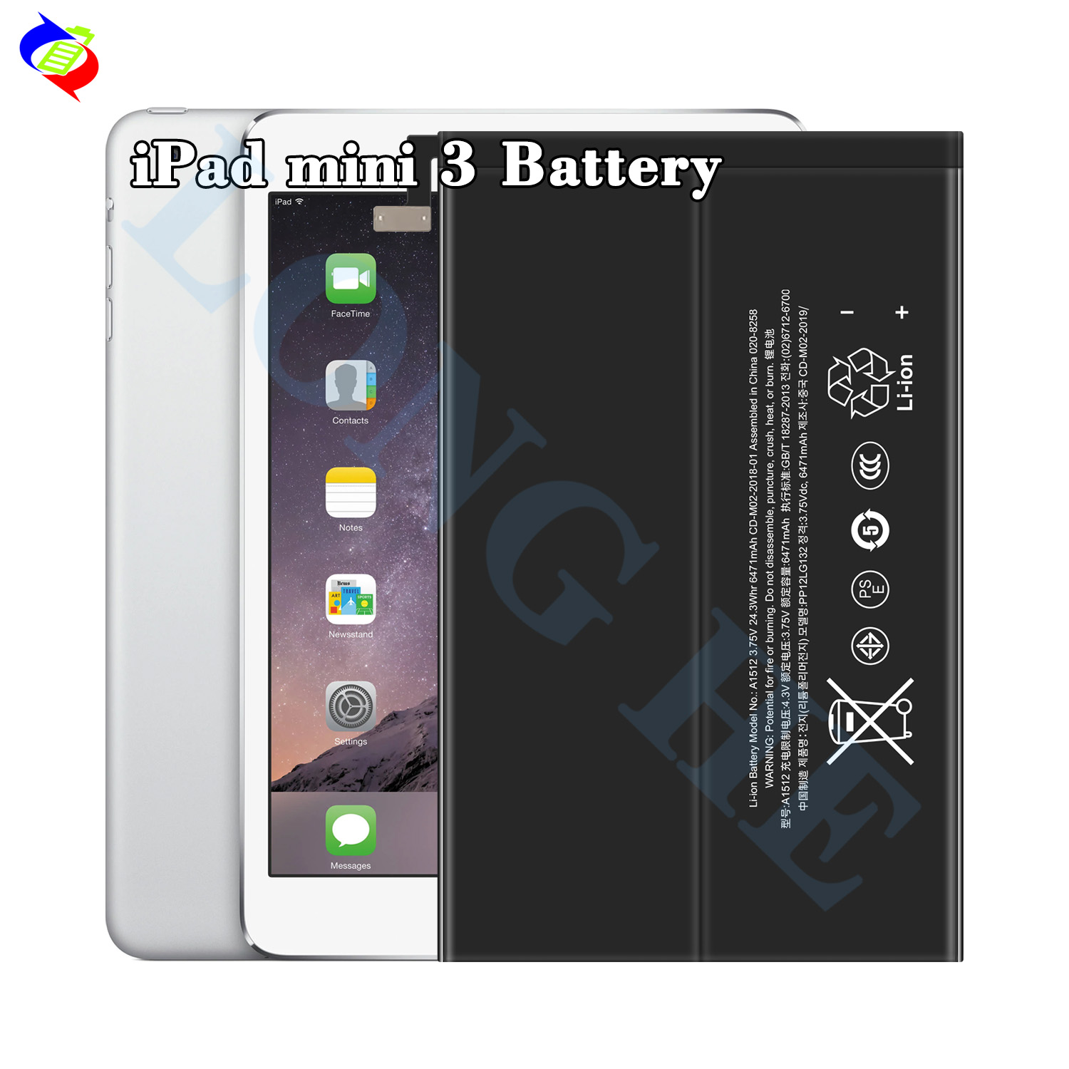 iPad mini 第7世代　バッテリー99% 6471mah Battery for Ipad Mini 2/3 - High Quality & Reliable