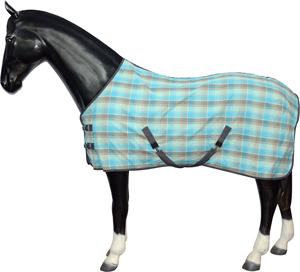 Soft Cotton <b>Fleece</b> Horse Rug With Comfortable Nylon Lining Year-Round Use Summer <b>Sheet</b> With Fabric Mesh Shell - Product Image 1