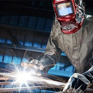 หมวกเชื่อมพลังงานแสงอาทิตย์ 2 เซ็นเซอร์อาร์ค โคมไฟขนาดกว้าง 4/9-13 TIG MIG แบตเตอรี่แบบถอดเปลี่ยนได้ แบตเตอรี่พลังงานแสงอาทิตย์แบบคู่ - Product Image 2