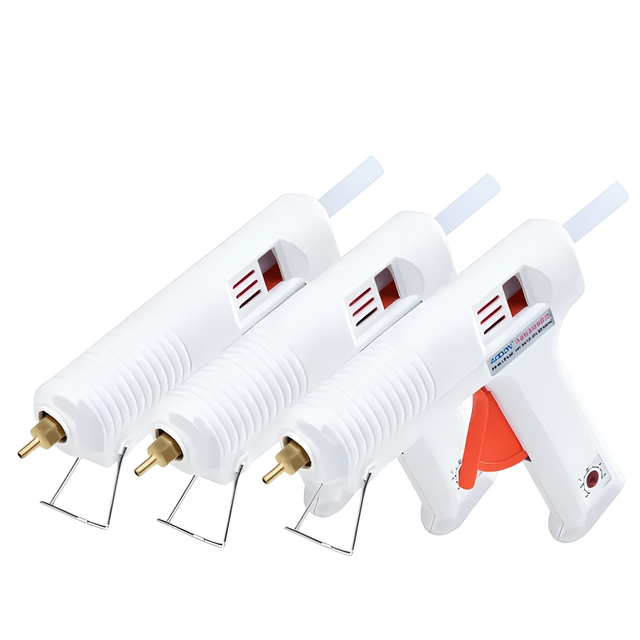 120W Professional Hot Glue Gun Adjustable Temperature Thermostat Glue Gun with Pure Copper Nozzle for DIY Crafting Repair