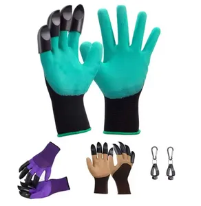 Sarung tangan pekerja perlindungan tangan bunga ce lateks dilapisi sarung tangan keselamatan kerja mekanik taman sarung tangan kerja dengan cakar anak moq rendah
