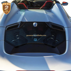 Capot moteur arrière en fibre de carbone sèche et fibre de verre de style Cap-isto pour Ferrari 488 GTB - Accessoires de véhicule - Product Image 3