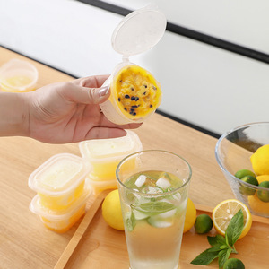 Disposable Passion Fruit Sauce <b>Boxes</b> Round PP Takeout <b>Small</b> Refill For Lemon Honey Seasoning - Product Image 3