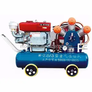Mining portable air compressor 5bar diesel piston air compressor for jack hammer use