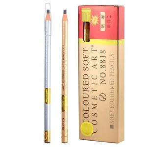 ดินสอเขียนคิ้วคิ้วแบบ2 in 1 5สีกันน้ำติดทนนานเติมได้5สี