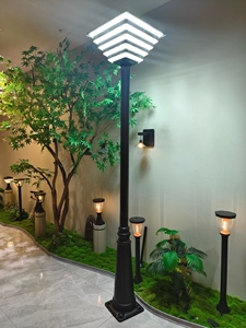 ไฟสนาม LED อลูมิเนียมกันน้ำ IP65 สำหรับสวนและทางเดินภายนอกอาคาร ดีไซน์ทันสมัยเรียบง่าย ให้แสงสว่างสูง - Product Image 3