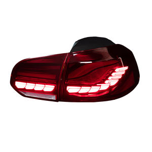 Vw गोल्फ 6 mk6 2010-2012 कार टेल लैंप असेंबली ने नए डिजाइन के नेतृत्व वाले ऑटो ड्रैगन स्केल टेललाइट संशोधन सामान 6000k - Product Image 1