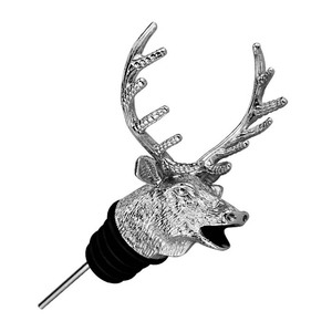 Verseur aérateur <span class=keywords><strong>de</strong></span> vin en métal personnalisé Accessoire <span class=keywords><strong>de</strong></span> bar Verseur <span class=keywords><strong>de</strong></span> vin tête <span class=keywords><strong>de</strong></span> <span class=keywords><strong>cerf</strong></span> pour whisky spiritueux - Product Image 3
