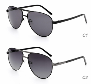 Gafas de Sol Clásicas Vintage de Metal con Protección UV400 para Hombre y Mujer, Lentes Polarizadas con Espejo - Product Image 1