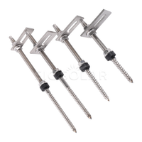 Kit de boulons de suspension solaires en acier inoxydable SS304 à vis filetée, adaptateur de boulon de suspension pour l'installation de panneaux solaires photovoltaïques