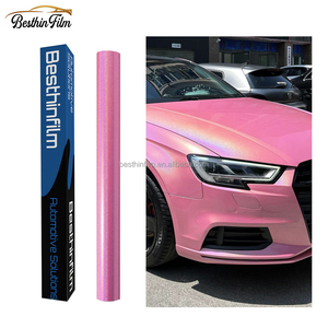 Vinilo Decorativo para Automóviles, Color Naranja Lava Metálico Brillante, Impermeable, para Envolver la Carrocería del Vehículo - Product Image 1