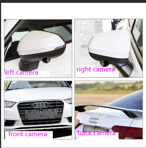 Sistema de cámara de coche con vista de pájaro <span class=keywords><strong>3D</strong></span> de <span class=keywords><strong>360</strong></span> grados, cámara de estacionamiento, cámara panorámica circundante delantera y trasera para radio de coche, pantalla Android - Product Image 6