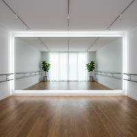Miroir de salle de bain d'hôtel certifié avec rétroéclairage et anti-buée, miroir LED intelligent de luxe moderne pour complexe hôtelier cinq étoiles