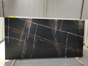 Baguettes de Quartz artificielles simples, en or, pour comptoir, dessus de vanité, 1 pièce - Product Image 4