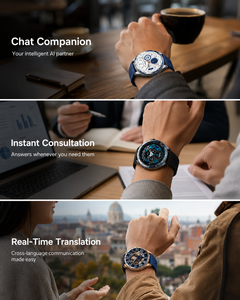 Nouvelle Montre Connectée IA 2026 avec Assistant Vocal ChatGPT DeepSeek, Traducteur en Temps Réel pour Répondre aux Appels, Étanche et en Silicone - Product Image 5