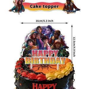 Kit de Décorations d'Anniversaire Thème Stranger Things 1985 : Bannière Laboratoire Hawkins, Décoration de Gâteau, Ballons, Kit Fête Upside Down - Product Image 2