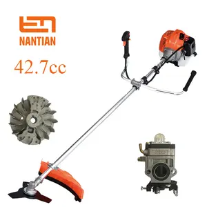 Gasoline Brush Cutter Grass Trimmer 2 Stroke 43CC Metal OEM Customized Anti Power Tank Engine Industrial Mix Adjustable Air Oil