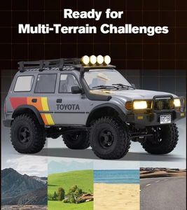 Para FCX10 LC80 RS Land Cruiser RTR 1/10 RC, Vehículo Todoterreno Eléctrico de 4 Canales con Alcance de 200m, con Cable USB para Adultos - Product Image 6