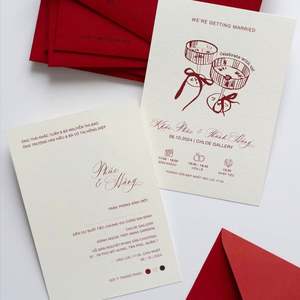 Cartes d'invitation de mariage personnalisées haut de gamme en gros pour les organisateurs de mariages - Product Image 3