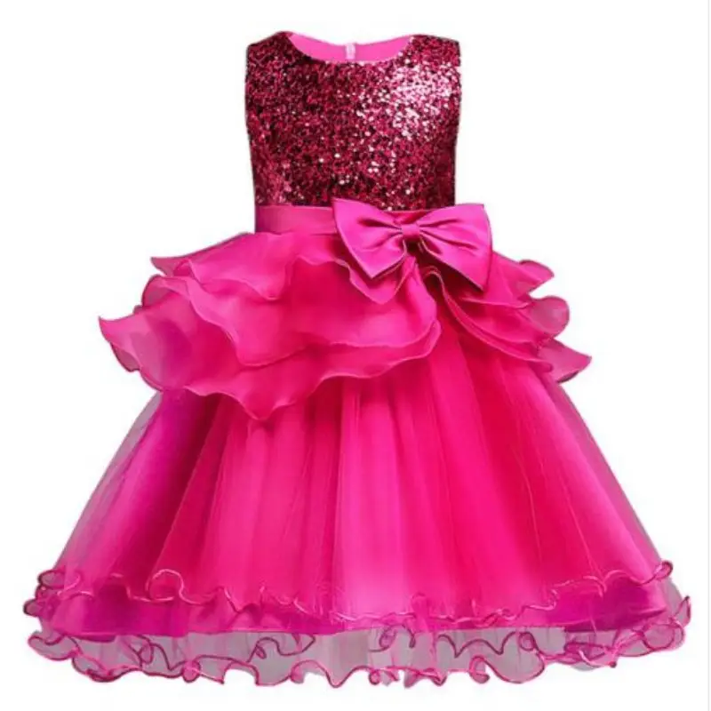 Gaun Anak Perempuan 10 Tahun Baru 2021 untuk Gaun Musim Panas Anak Perempuan Pesta Kostum Kasual Elegan Bayi Anak Perempuan