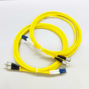 Cable FTTH LSZH de 2.0mm 3.0mm Monomodo Dúplex FC/UPC-LC/UPC, Cable de Fibra Óptica de 3m 5m 10m 9/125, Jumper Óptico - Product Image 1