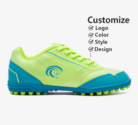 Chaussures de football pour jeunes, personnalisées en usine, OEM, professionnelles, de haute qualité, semelle intermédiaire TF TPU, printemps, été, hiver