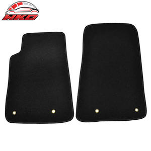 Alfombrillas para Chevy Camaro 10-15, alfombras antideslizantes de terciopelo negro, juego de 2 piezas - Product Image 1