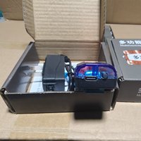 Luz de Advertencia LED Recargable para Hombro, Alta Visibilidad, Roja y Azul Intermitente, Lámpara de Clip para Chaleco de Seguridad, Impermeable, con Sonido, para Tráfico