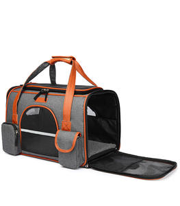 KINYU 2022 OEM üretici lüks tasarımcı çantası deri evcil hayvan taşıyıcı küçük köpekler ve kediler için - Product Image 2