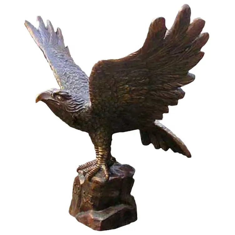 Grande metal jardim águia escultura bronze águia escultura animal escultura águia bronze