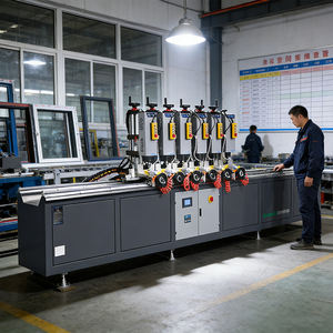 Multi-gat simultane boormachine met zes koppen en lucht-hydraulische dempingscilinder - Product Image 3