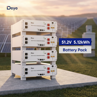 Batterie au lithium Deye Se-G5.1 Pro-B 5.12Kwh 51.2V 100Ah, prix d'usine des batteries au lithium Deye, batterie de stockage d'énergie