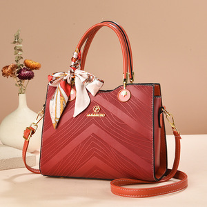 Women <b>Bag</b> Handbag Tote Over Shoulder Crossbody Messenger <b>Leather</b> Female Red Bucket Lock Big Casual Ladies Luxury Designer <b>Bags</b> - Product Image 1